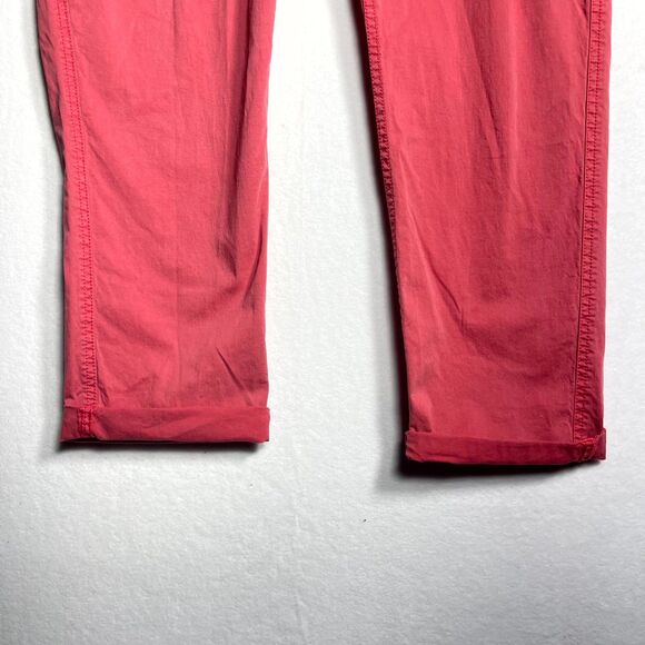 Chicos Dark Salmon Pink Khaki Pants Ladies Size 2 - Picture 4 of 10